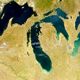 Great Lakes satellite image